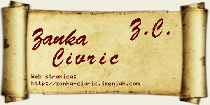 Žanka Civrić vizit kartica